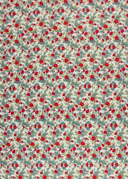 Popeline de coton betty Rouge - Tissushop